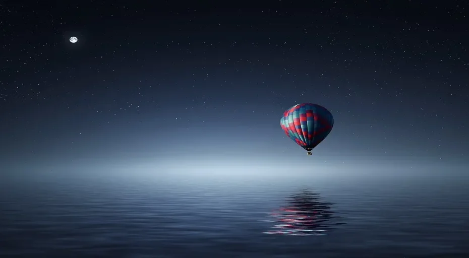 what do sexual dreams mean spiritually - hot air balloon, lake, balloon