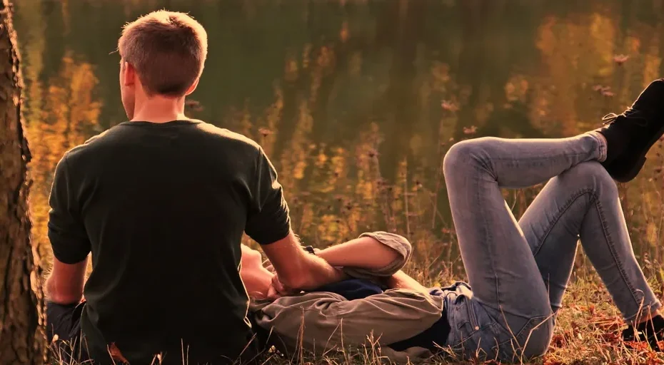 waiting for the perfect man - couple, love, outdoors