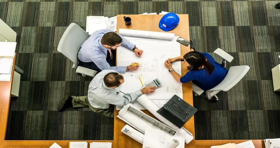 signs he likes you but is hiding it at work - meeting, business, architect