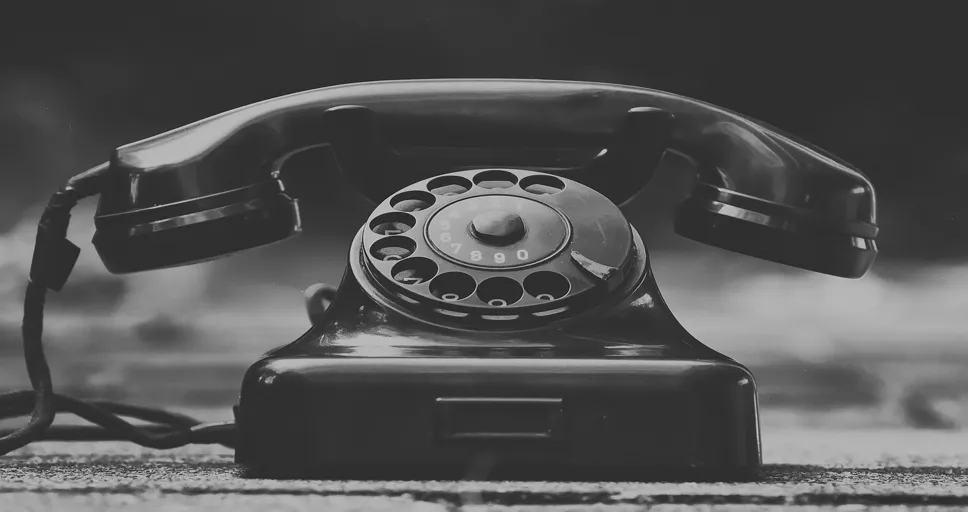 when he says miss you vs i miss you - telephone, vintage, monochrome