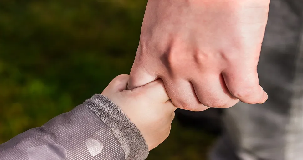 guy looking at phone - hands, child's hand, hold